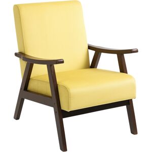 HOMCOM Nordic Accent Chair, Upholstered Velvet Armchair with Solid Wood Frame and Soft Thick Padded for Living Room, Bedroom, Champagne HOMCOM Nordic Accent Chair, Upholstered Velvet Armchair with Solid Wood Frame and Soft Thick Padded for Living Room, Bedroom, Champagne