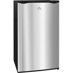 HOMCOM 91 Litre Freestanding Under Counter Fridge Freezer, Small Fridge with Chiller Box, Adjustable Thermostat, 47.5cm Wide, Silver Tone HOMCOM 91 Litre Freestanding Under Counter Fridge Freezer, Small Fridge with Chiller Box, Adjustable Thermostat, 47.5cm Wide, Silver Tone