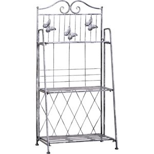 Outsunny Indoor Outdoor Freestanding 3-Tier Garden Plant Stand Metal Flower Display Rack for Potted Plants Balcony Décor 44L x 25W x 96H cm Aosom UK Outsunny Indoor Outdoor Freestanding 3-Tier Garden Plant Stand Metal Flower Display Rack for Potted Plants Balcony Décor 44L x 25W x 96H cm Aosom UK
