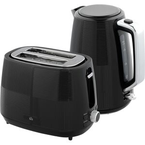 HOMCOM Kettle and Toaster Set, 1.7L 3000W Fast Boil Kettle & 2 Slice Toaster Kitchen Set with Browning Controls, Boil-dry Protection, Black HOMCOM Kettle and Toaster Set, 1.7L 3000W Fast Boil Kettle & 2 Slice Toaster Kitchen Set with Browning Controls, Boil-dry Protection, Black