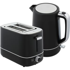 HOMCOM Kettle and Toaster Set, 1.7L 3000W Fast Boil Kettle & 2 Slice Toaster Kitchen Set with 6 Level Browning Controls, Defrost, Reheat, Black HOMCOM Kettle and Toaster Set, 1.7L 3000W Fast Boil Kettle & 2 Slice Toaster Kitchen Set with 6 Level Browning Controls, Defrost, Reheat, Black