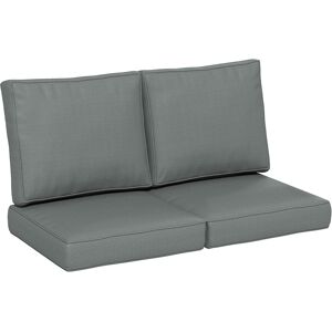 Outsunny Replacement Cushion Set for Patio Chairs, 3-Piece Back and Seat Pillows, Indoor Outdoor Use, Charcoal Grey Aosom UK Outsunny Replacement Cushion Set for Patio Chairs, 3-Piece Back and Seat Pillows, Indoor Outdoor Use, Charcoal Grey Aosom UK
