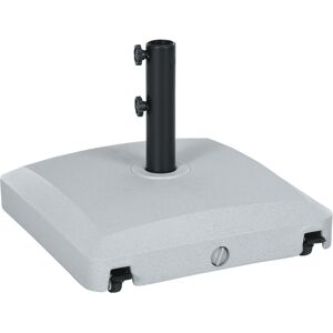 Outsunny Grey Garden Parasol Base - Water/Sand-Filled, Wheels & Brakes Outsunny Grey Garden Parasol Base - Water/Sand-Filled, Wheels & Brakes