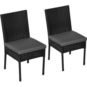 Outsunny Set of Two Armless Rattan Garden Chairs, Stylish and Durable Patio Seating, Elegant Design, Black Aosom UK Outsunny Set of Two Armless Rattan Garden Chairs, Stylish and Durable Patio Seating, Elegant Design, Black Aosom UK