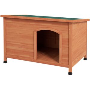 PawHut Wooden Dog Kennel: Outdoor Pet Haven with Removable Floor & Openable Roof, Water-Resistant, Natural Wood Tone Aosom UK PawHut Wooden Dog Kennel: Outdoor Pet Haven with Removable Floor & Openable Roof, Water-Resistant, Natural Wood Tone Aosom UK