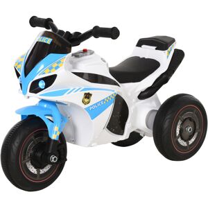 HOMCOM Kids Ride-On Police Bike 3-Wheel Vehicle w/ Music Lights Safe Seat Handlebars Toddler NO POWER Child Learning Fun Development 18-36 Months Blue HOMCOM Kids Ride-On Police Bike 3-Wheel Vehicle w/ Music Lights Safe Seat Handlebars Toddler NO POWER Child Learning Fun Development 18-36 Months Blue