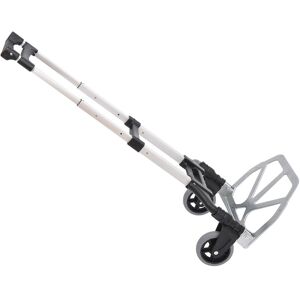 HOMCOM Aluminium Folding Hand Truck Trolley, Heavy Duty Foldable Sack Cart with Adjustable Telescoping Handle, 70KG Load Capacity HOMCOM Aluminium Folding Hand Truck Trolley, Heavy Duty Foldable Sack Cart with Adjustable Telescoping Handle, 70KG Load Capacity