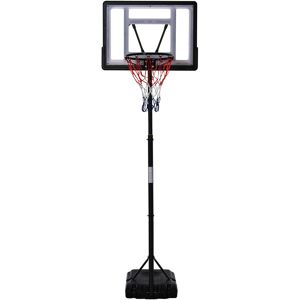 HOMCOM Height Adjustable Basketball Hoop and Stand, Free Standing Basketball Hoop System with Fillable Base and Wheels, for Teens Junior Aosom UK HOMCOM Height Adjustable Basketball Hoop and Stand, Free Standing Basketball Hoop System with Fillable Base and Wheels, for Teens Junior Aosom UK