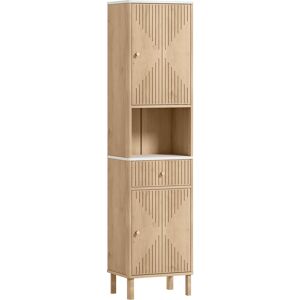 HOMCOM Multi-Storage Slimline Bathroom Cabinet - Wood-Effect HOMCOM Multi-Storage Slimline Bathroom Cabinet - Wood-Effect