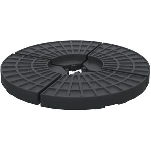Outsunny 4 PCs Portable Round Parasol Base Umbrella Cross Stand Weights Holder Sand or Water Filled Outdoor Garden Patio Aosom UK Outsunny 4 PCs Portable Round Parasol Base Umbrella Cross Stand Weights Holder Sand or Water Filled Outdoor Garden Patio Aosom UK