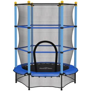 HOMCOM 4.6FT/75" Kids Trampoline, Indoor Outdoor Toddler Trampoline, with Safety Enclosure, Springless design - Blue Aosom UK HOMCOM 4.6FT/75" Kids Trampoline, Indoor Outdoor Toddler Trampoline, with Safety Enclosure, Springless design - Blue Aosom UK