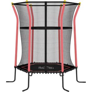 HOMCOM Kids Trampoline Mini Bouncer with Enclosure Safety Net For Ages 3-10 Years - Red Aosom UK HOMCOM Kids Trampoline Mini Bouncer with Enclosure Safety Net For Ages 3-10 Years - Red Aosom UK