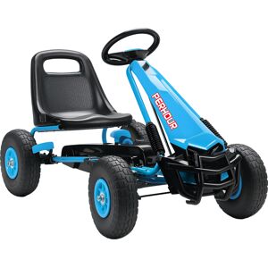 AIYAPLAY Kids Pedal Go Kart with Adjustable Seat, EVA Tyres, Manual Clutch, Brake, Go Kart for Kids 3-8 Years, Blue AIYAPLAY Kids Pedal Go Kart with Adjustable Seat, EVA Tyres, Manual Clutch, Brake, Go Kart for Kids 3-8 Years, Blue