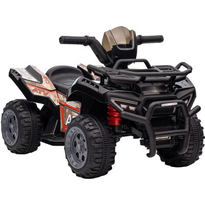 HOMCOM Kids ATV Ride-on Car, 6V Battery Powered Four Wheeler with Working Headlights, for Toddlers 18-36 Months, Black Aosom UK HOMCOM Kids ATV Ride-on Car, 6V Battery Powered Four Wheeler with Working Headlights, for Toddlers 18-36 Months, Black Aosom UK