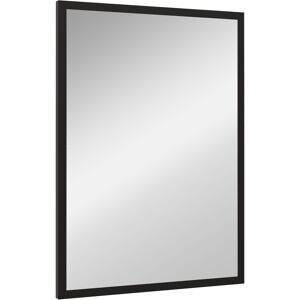 HOMCOM Wall Bathroom Mirror, 70 x 50 cm Wall-Mounted Mirror for Living Room, Bedroom, Hallway, Black