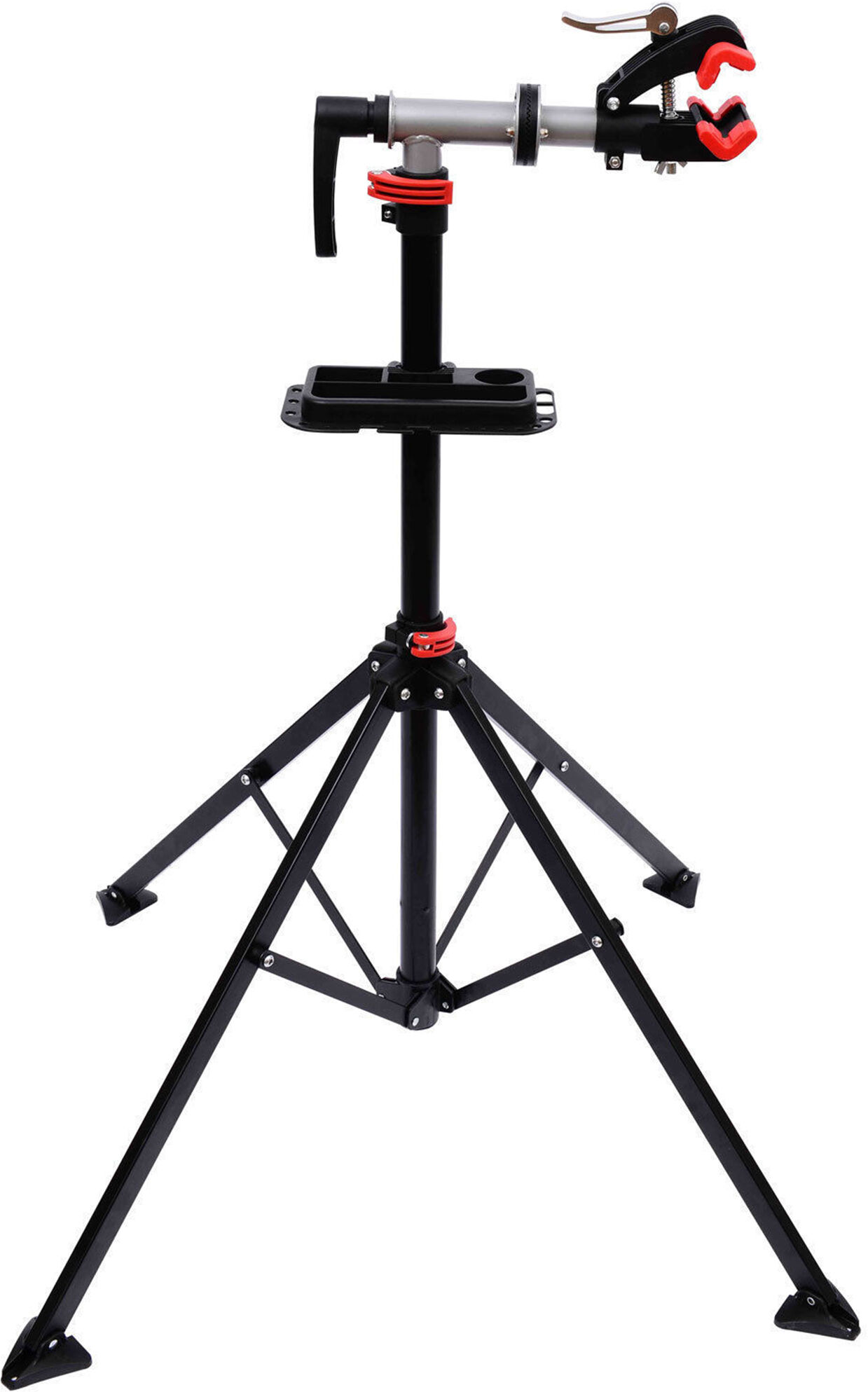 HOMCOM Folding Bike Cycle Bicycle Maintenance Repair Stand Display Rack Tool Adjustable Aosom UK