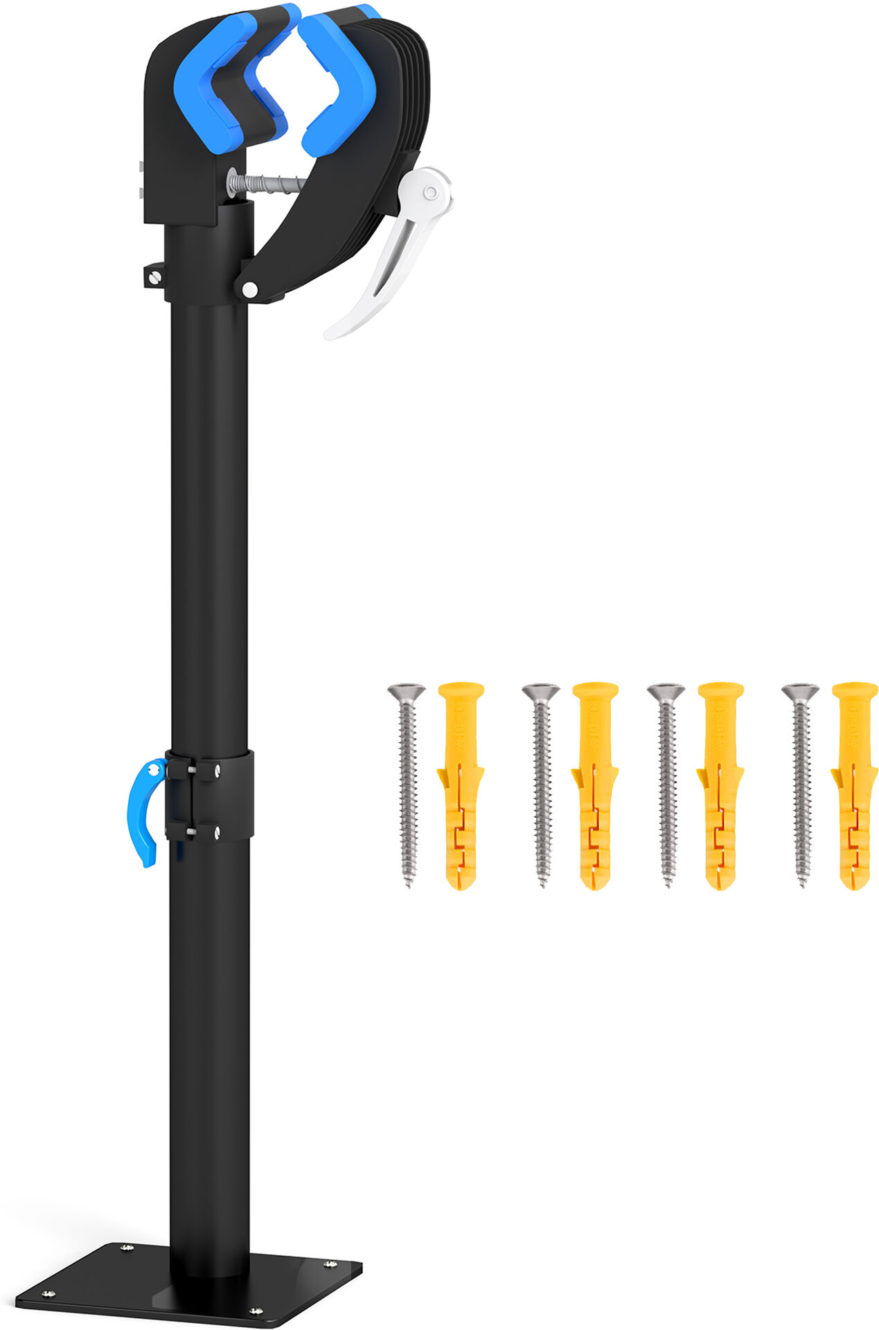 HOMCOM Bike Repair Stand, Wall Mount Bicycle Repair Rack with Adjustable Clamp, Bicycle Maintenance Rack for Road Mountain Bike