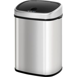 HOMCOM Stainless Steel Sensor Dustbin Automatic Touchless Rubbish Garbage Waste Bin 48L