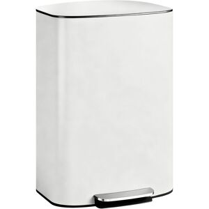 HOMCOM 50L Kitchen Bin with Soft-Close Lid and Stay-Open Function, Stainless Steel Pedal Bin with Removable Inner Bucket, Carry Handle for Kitchen, Office, Home, Cream HOMCOM 50L Kitchen Bin with Soft-Close Lid and Stay-Open Function, Stainless Steel Pedal Bin with Removable Inner Bucket, Carry Handle for Kitchen, Office, Home, Cream