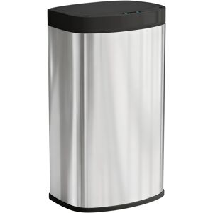 HOMCOM 55L Sensor Bin with Soft-Close Lid, Automatic Touchless Motion Sensor Kitchen Bin with Fingerprint Resistant Stainless Steel for Hygienic Gyms, Home Office Use, Silver Tone HOMCOM 55L Sensor Bin with Soft-Close Lid, Automatic Touchless Motion Sensor Kitchen Bin with Fingerprint Resistant Stainless Steel for Hygienic Gyms, Home Office Use, Silver Tone
