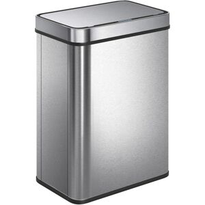 HOMCOM 50 L Sensor Can, Sensor Bin with Soft-Close Lid, Fingerprint-Proof Stainless Steel, Silver Tone HOMCOM 50 L Sensor Can, Sensor Bin with Soft-Close Lid, Fingerprint-Proof Stainless Steel, Silver Tone