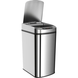 HOMCOM 12L Sensor Bin, Automatic Touchless Motion Sensor Kitchen Bin with Fingerprint Resistant Stainless Steel, Silver HOMCOM 12L Sensor Bin, Automatic Touchless Motion Sensor Kitchen Bin with Fingerprint Resistant Stainless Steel, Silver