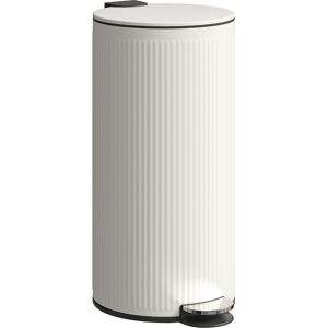 HOMCOM Kitchen Bin, 30 Litre Pedal Rubbish Bin with Removable Bucket, Cream HOMCOM Kitchen Bin, 30 Litre Pedal Rubbish Bin with Removable Bucket, Cream