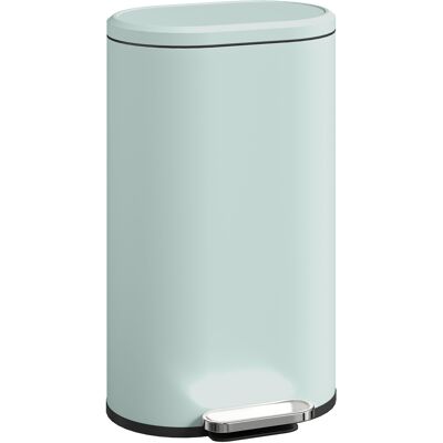 HOMCOM 30 L Modern Curved Kitchen Bin - Green HOMCOM 30 L Modern Curved Kitchen Bin - Green
