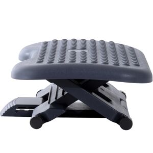 HOMCOM Footrest Adjustable Height & Angle Tilting Platform Home Office Foot Rest