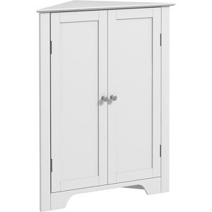 kleankin Triangle Bathroom Cabinet, Corner Bathroom Storage Unit with Adjustable Shelf and Recessed Door, Free Standing, White Aosom UK kleankin Triangle Bathroom Cabinet, Corner Bathroom Storage Unit with Adjustable Shelf and Recessed Door, Free Standing, White Aosom UK