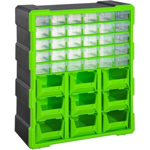 DURHAND Organiser Cabinet with 39 Drawers, Multi-Compartment Storage for Tools and Crafts, Compact Design, Green