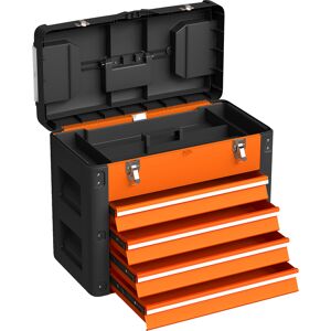 HOMCOM 4 Drawers Large Toolbox - Orange HOMCOM 4 Drawers Large Toolbox - Orange