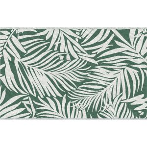 Outsunny Reversible Outdoor RV Rug, 1.5 x 2.4m Patio Floor Mat for Garden, Deck, Beach, Camping, Green Leaves, Green and White Outsunny Reversible Outdoor RV Rug, 1.5 x 2.4m Patio Floor Mat for Garden, Deck, Beach, Camping, Green Leaves, Green and White