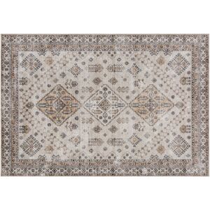 HOMCOM Vintage Area Rug, Non-Slip Washable Rug, Flannel Floor Carpet for Living Room, Bedroom, Dining Room, Home Office, 230 x 160 cm, Beige HOMCOM Vintage Area Rug, Non-Slip Washable Rug, Flannel Floor Carpet for Living Room, Bedroom, Dining Room, Home Office, 230 x 160 cm, Beige