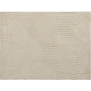 HOMCOM Modern Geometric Rug, Thick & Plush, Non-Slip, 200 x 140 cm – Cream, Living Room/Bedroom/Office HOMCOM Modern Geometric Rug, Thick & Plush, Non-Slip, 200 x 140 cm – Cream, Living Room/Bedroom/Office