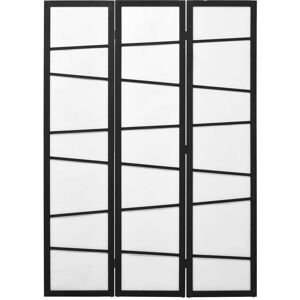 HOMCOM 3 Panel Room Divider, Wooden Folding Privacy Screen, Freestanding Wall Partition Separator for Bedroom, White