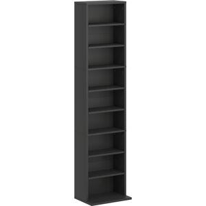 HOMCOM 260 Narrow CD Storage Unit - Black