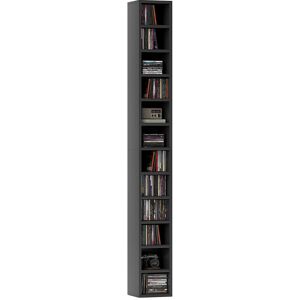HOMCOM 204 CD Tall Narrow Media Storage Tower - Black Aosom UK HOMCOM 204 CD Tall Narrow Media Storage Tower - Black Aosom UK