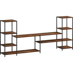 HOMCOM TV Unit for TVs up to 60 Inches, Industrial TV Stand with Storage Shelves, Entertainment Centre for Living Room, Bedroom HOMCOM TV Unit for TVs up to 60 Inches, Industrial TV Stand with Storage Shelves, Entertainment Centre for Living Room, Bedroom