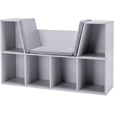 HOMCOM - Kids Storage Cabinet - Grey - Storage Cabinet HOMCOM - Kids Storage Cabinet - Grey - Storage Cabinet