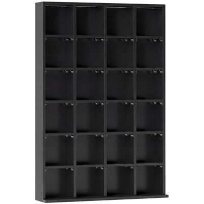HOMCOM CD Storage Unit with Adjustable Shelves, 89 x 130.5 cm, Black Aosom UK HOMCOM CD Storage Unit with Adjustable Shelves, 89 x 130.5 cm, Black Aosom UK