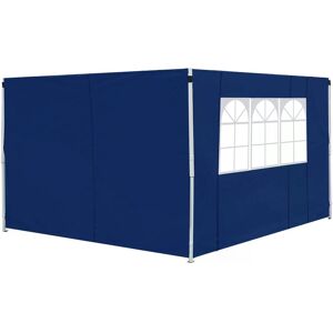 Outsunny 3m Gazebo with Exchangeable Side Panels, Window Feature, Outdoor Event Shelter, Blue