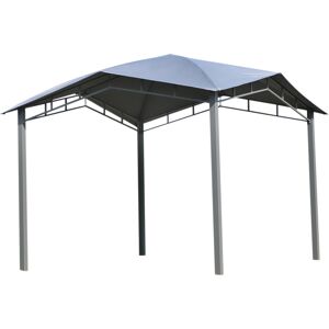 Outsunny 3x3(m) Outdoor Patio Gazebo Pavilion Canopy Tent Sunshade Steel Frame Grey