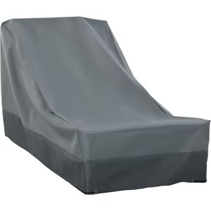 Outsunny Patio Furniture Cover, Rectangular Chair Protection, Water UV Resistant, 600D Oxford Fabric, 200 x 86 x 82 cm