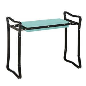 Outsunny Foldable Garden Kneeler and Seat, 2-in-1 Kneeling Pad and Bench, Portable Knee Protection, Green