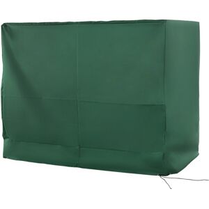 Outsunny Oxford Patio 3-seater Swing Chair Cover Outdoor Garden Furniture Rain Protection Protector Waterproof Anti-UV Green 240L x 133W x 185H cm