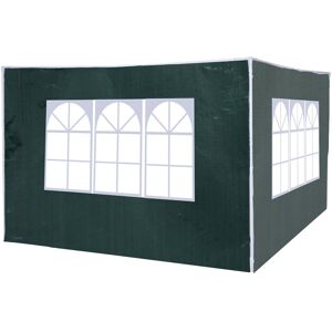 Outsunny 3 Meters Canopy Gazebo Marquee Replacement Exchangeable Side Panel Wall Panels Walls (Green)