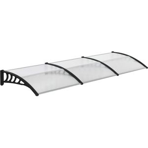 Outsunny Front Door Canopy, Outdoor Awning, 300 x 96cm Rain Shelter for Window, Porch and Front/Back Door, Clear