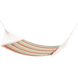 Outsunny Double Outdoor Patio Cotton Hammock Swing Bed with Pillow,  188 x 140 cm, Green