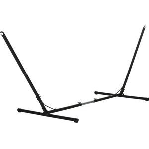 Outsunny Universal Hammock Stand Adjustable Metal Frame for Garden Camping Picnic, 3.1-3.8m, Stand Only